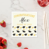 Gratulation Class of Graduate Customize Name Serviette (Beispiel)