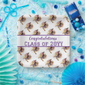 Gratulation Class of Graduation Cap and Diploma Pappteller (Party)