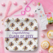 Gratulation Class of Graduation Cap and Diploma Pappteller (Party)