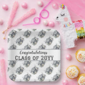 Gratulation Class of Graduation Cap and Diploma Pappteller (Party)