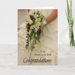 Gratulation der Brauteltern zur Hochzeit Karte