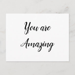 Gratulation einfache minimalistische Textstilkarte Postkarte