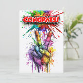 GRATULATION EINLADUNG (Stehend Vorderseite)