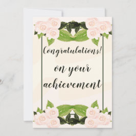 Gratulation Elegante Orange White Roses Card Einladung