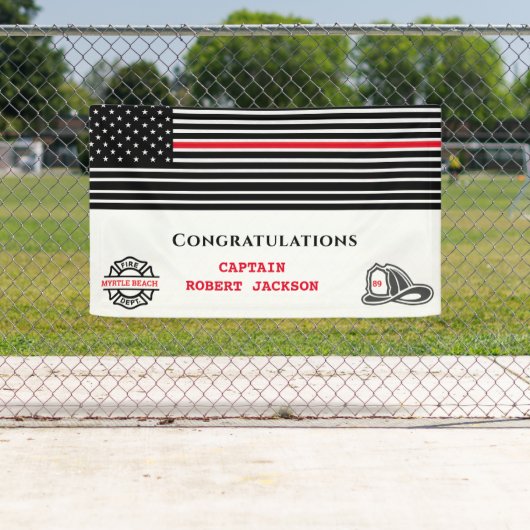 Gratulation für die Red Line des Feuerwehren Ameri Banner (Insitu)