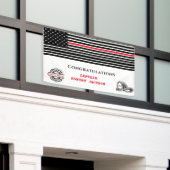 Gratulation für die Red Line des Feuerwehren Ameri Banner (Äußeres Gebäude)