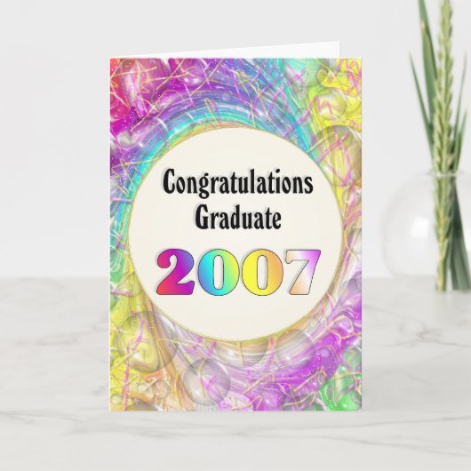 Gratulation Graduate 2007 Karte (Vorderseite)