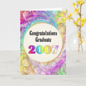 Gratulation Graduate 2007 Karte (Gelbe Blume)