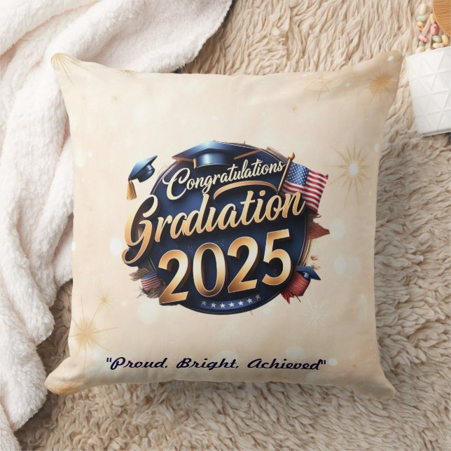 "Gratulation Graduate 2025" Kissen (Decke)