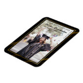 Gratulation Graduate Foto Announcement Magnet (Linke Seite)