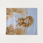 Gratulation Graduate Foto Graduation Party Wandteppich (Vorderseite (Horizontal))