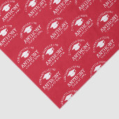 Gratulation Graduate Graduation Cap rot weiß Seidenpapier (Ausschnitt)