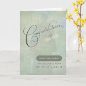 Gratulation Graduate Medical School Name Card Karte (Gelbe Blume)