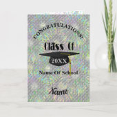 Gratulation Graduation Cap Karte (Vorderseite)