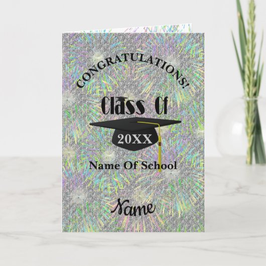 Gratulation Graduation Cap Karte (Vorderseite)