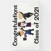 Gratulation Graduation Party Banner (Vertikal)