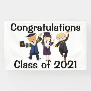 Gratulation Graduation Party Banner