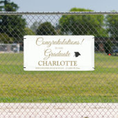 Gratulation Graduierung des Textes des benutzerdef Banner (InSitu)