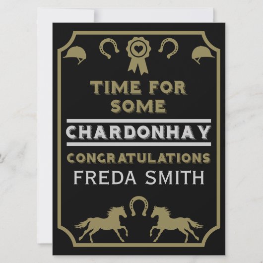 Gratulation Horseback Riding (Vorderseite)