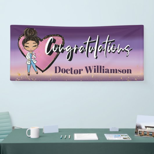 Gratulation ist Arzt Banner (Messe)