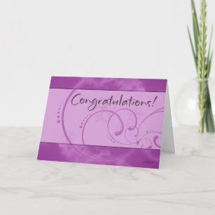 Gratulation (Lila) Karte