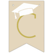 Gratulation Modern Pink Gold Graduation Party Wimpelkette (Erste Fahne)