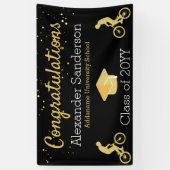 Gratulation Mountainbiker Abschluss Banner (Vertikal)