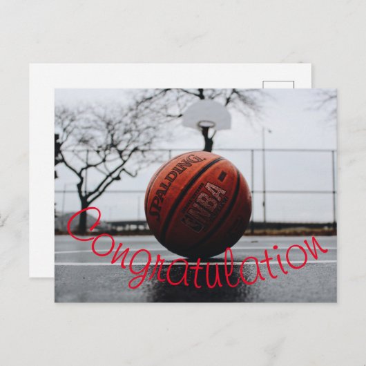 Gratulation nach Karte (Vorne/Hinten)