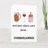 Gratulation Neue Babykarte Karte (Rückseite)