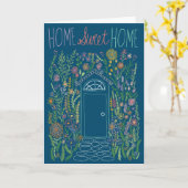 Gratulation Neue Zuhause Sweet Garden Door Custom Karte (Gelbe Blume)