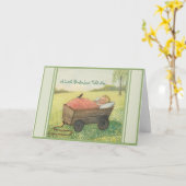 Gratulation New Baby Bird Cradle Karte (Gelbe Blume)