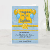 Gratulation New Baby Boy Sagittarius Karte (Vorderseite)