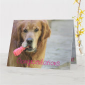 Gratulation New Baby Girl Karte (Gelbe Blume)