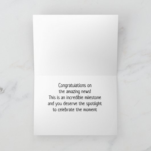 GRATULATION "PHANTASTISCH NEU" SO GLÜCKLICH! KARTE (Innenseite)