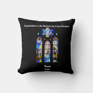 Gratulation Priest Anniversary Ordination Geschenk Kissen