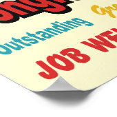 Gratulation Retro Colors Poster (Ecke)