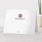 Gratulation Schwarz und Blau Karte (Rückseite)