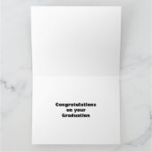 Gratulation Schwarz und Blau Karte (Innenseite)