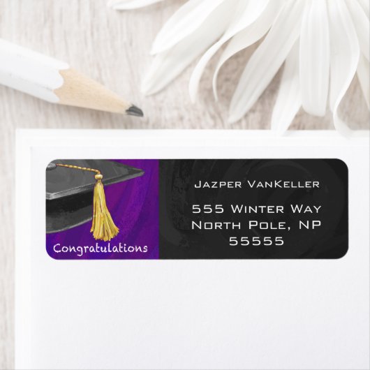 Gratulation Schwarz und Lila (Insitu)