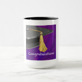 Gratulation Schwarz und Lila Tasse (Zentrum)