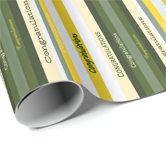 Gratulation Strip Paper Geschenkwrap Geschenkpapier (Rolleneckpunkt)