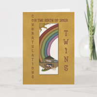 Gratulation Twins Card