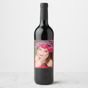 GRATULATION Überlagerungstext Wein-Label Weinetikett