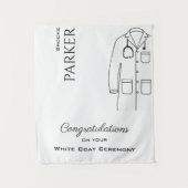 Gratulation White Coat Zeremonie Abschluss Wandteppich (Vorderseite)