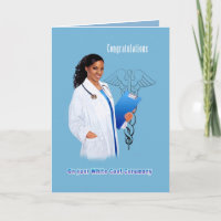 Gratulation White Coat Zeremonie Afrikanischer Ame