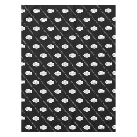 Gratulation White Coat Zeremonie Party Tischdecke (Vorderseite)