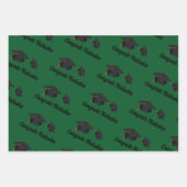 Gratulation zum Grünen Abschluss Geschenkpapier Set (Vorderseite 2)