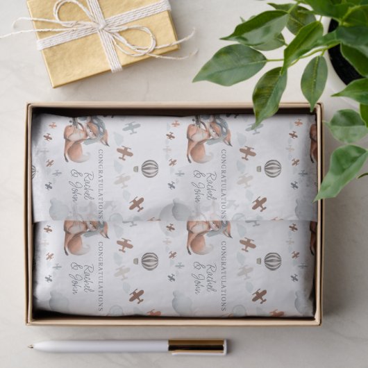 Gratulation zum neuen Pilotprojekt für Babyfox Seidenpapier (Geschenk)