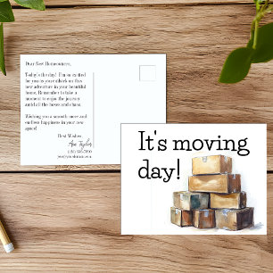 Gratulation zum Umzugstag Postkarte