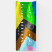 Gratulation zur schwulen Hochzeit Typography Pride Banner (Vertikal)